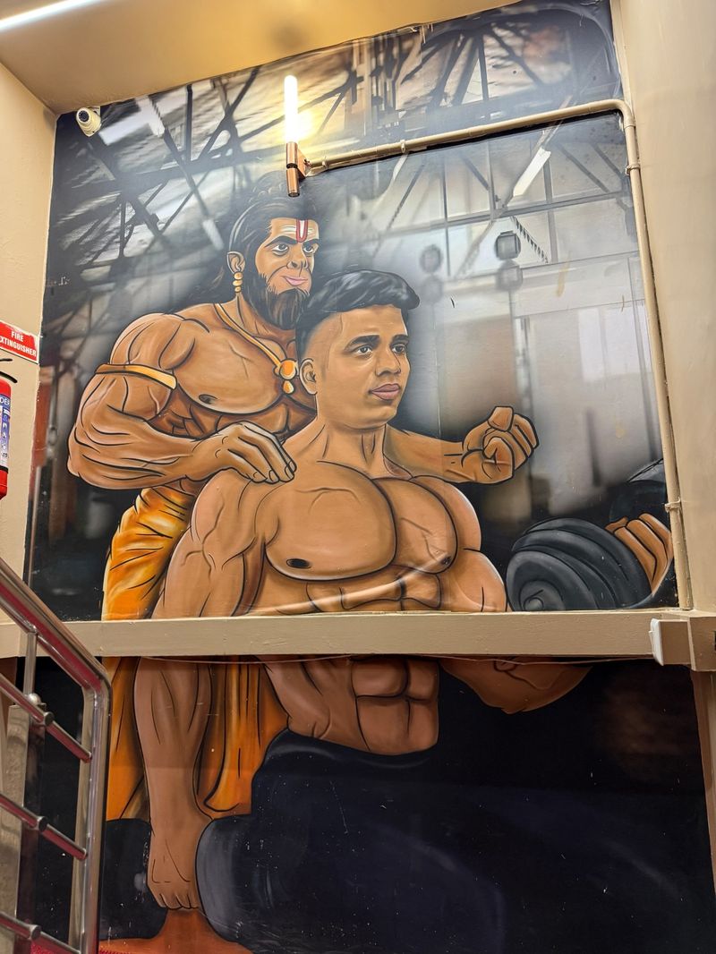 Gym mural